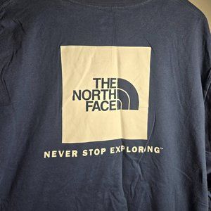 The North Face Men's XXL Blue Long Sleeve Logo Tee